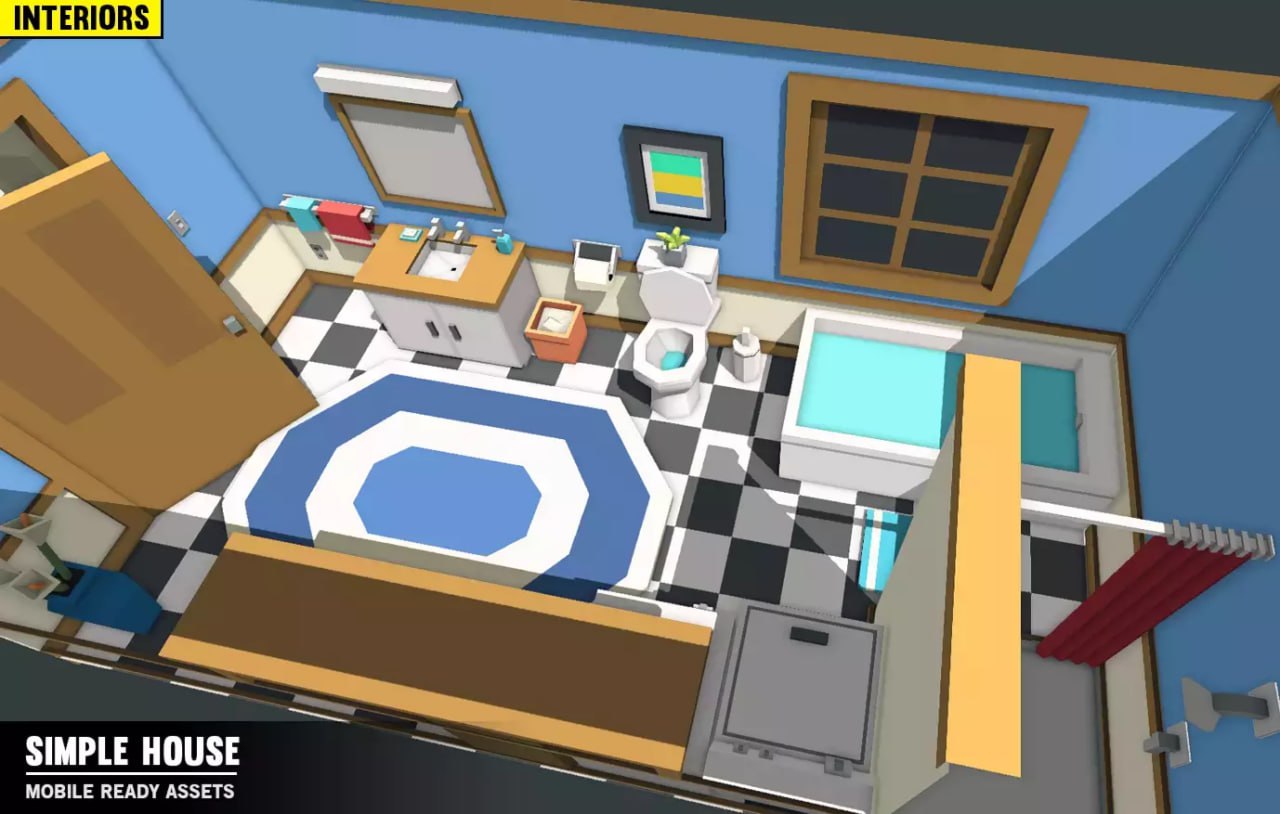 Simple House Interiors - Cartoon assets📱 - изображение 2